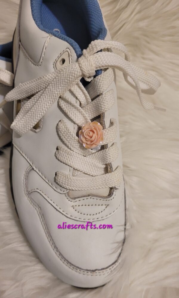 Luminous mixed color rose shoe charms - Image 2