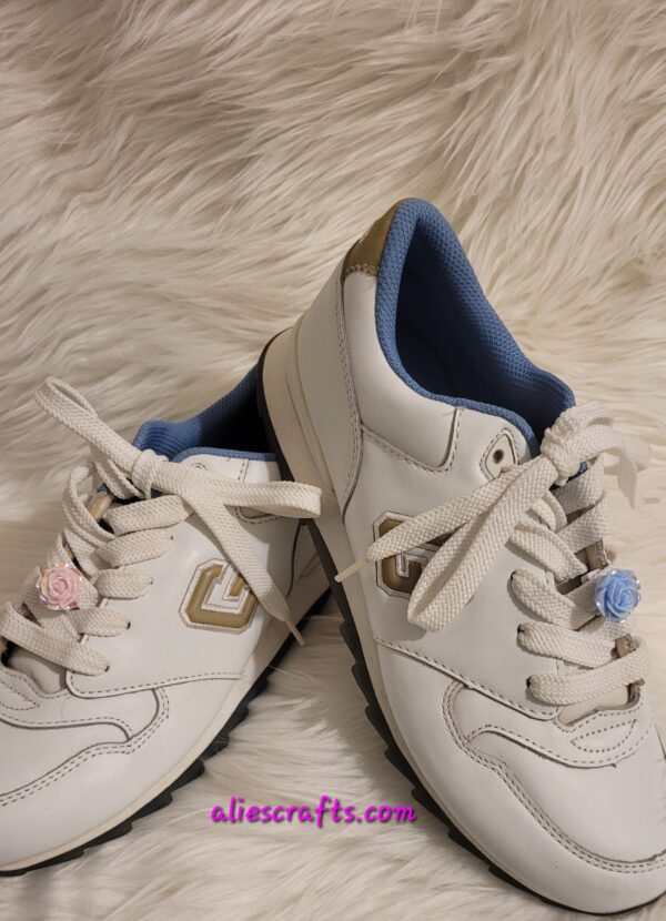 Luminous mixed roses shoe charms