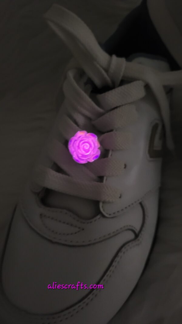 Luminous mixed roses shoe charms - Image 5