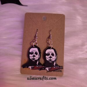 Michael Myers Halloween earrings