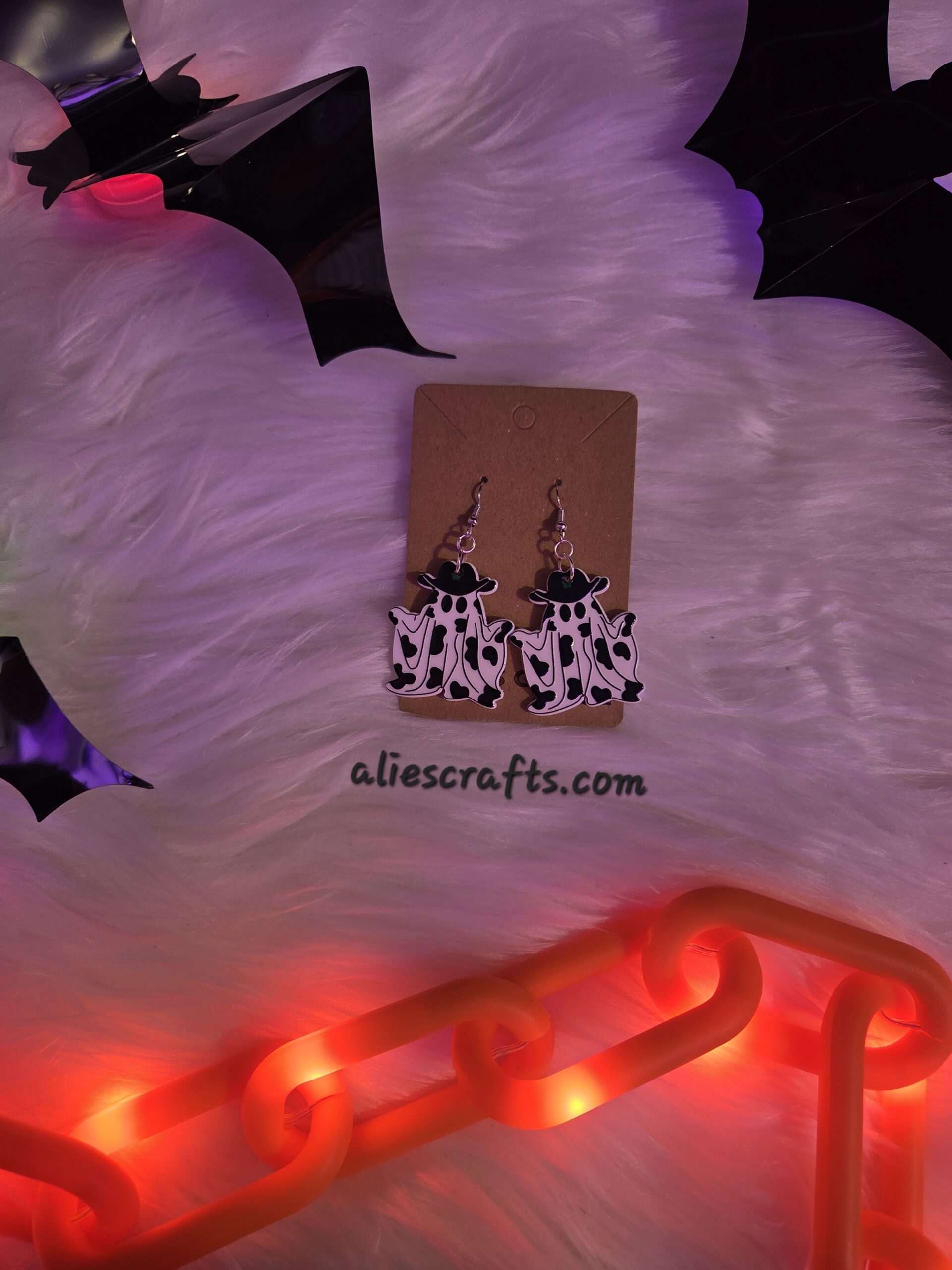 Cowboy ghost earrings - Image 2