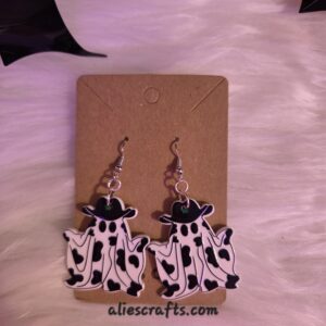 Cowboy ghost earrings