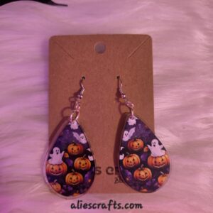 Spooky ghost earrings