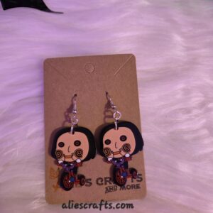 Jigsaw earrings