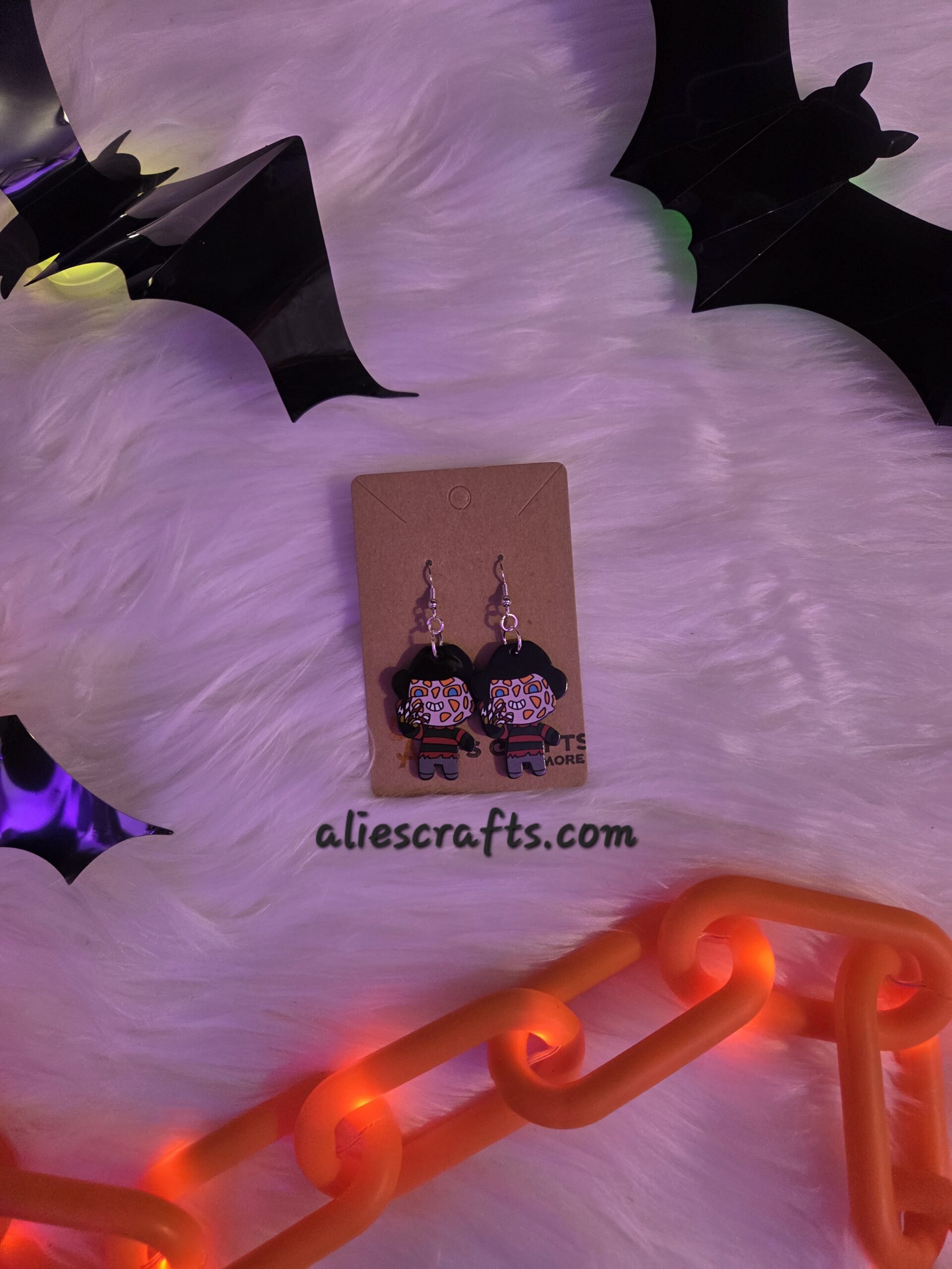 Freddy Halloween earrings - Image 3