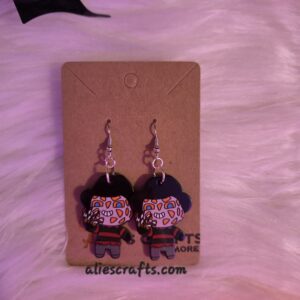 Freddy Halloween earrings