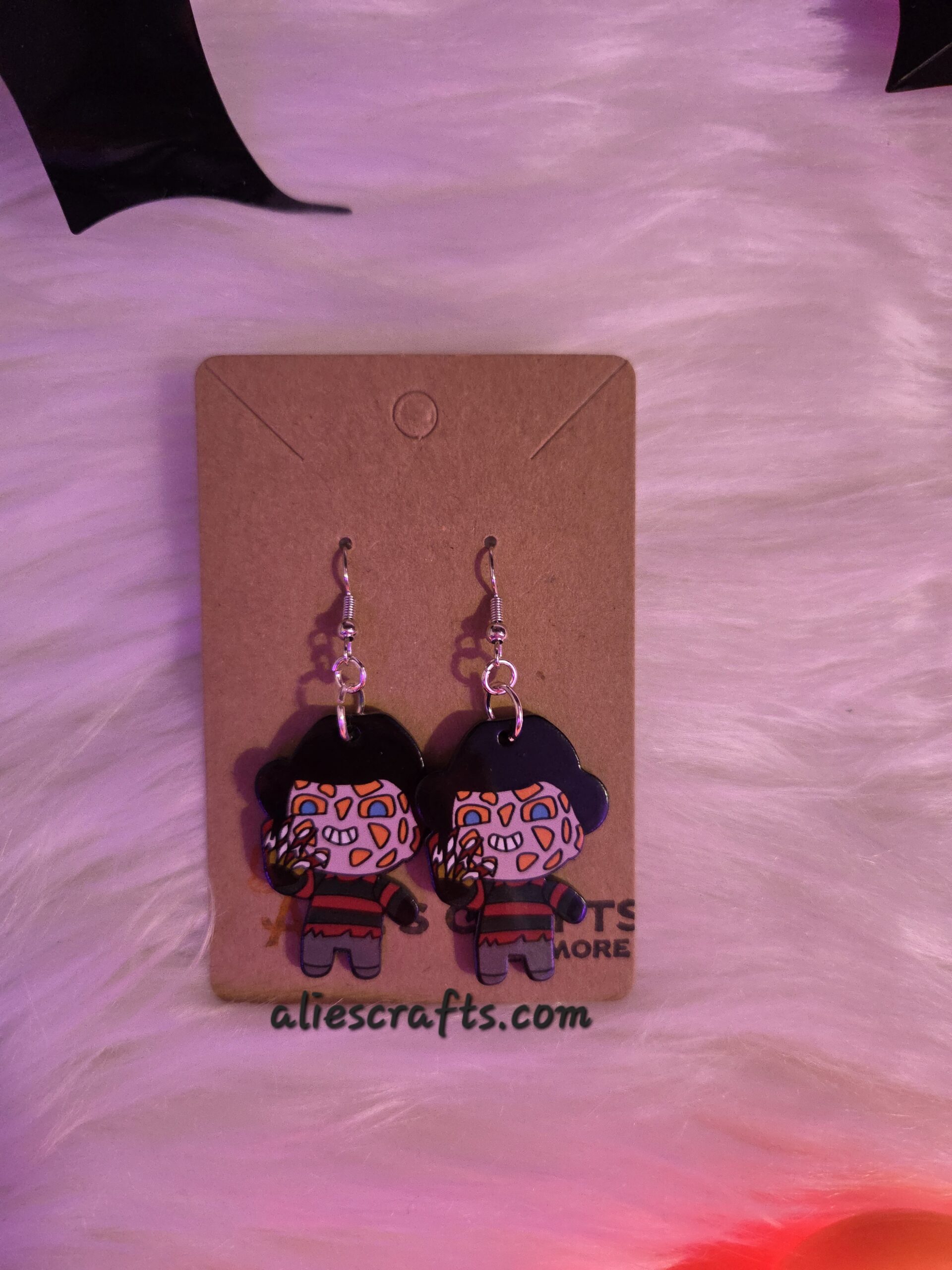 Freddy Halloween earrings