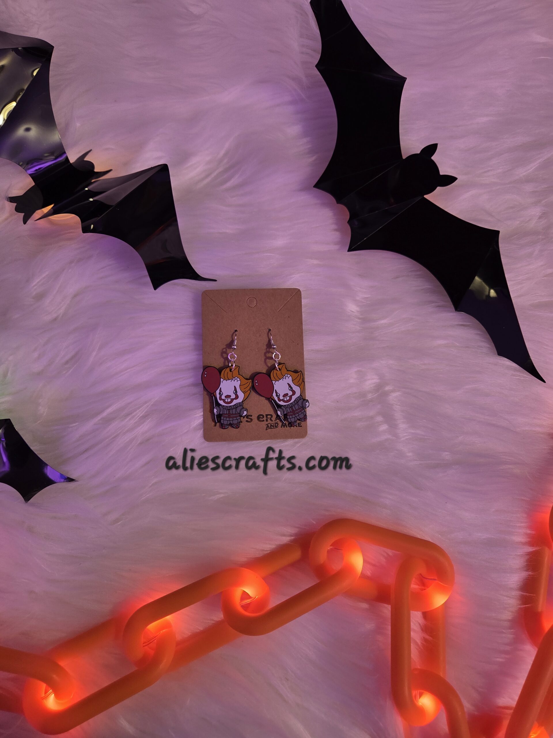 IT clown earrings - Image 4