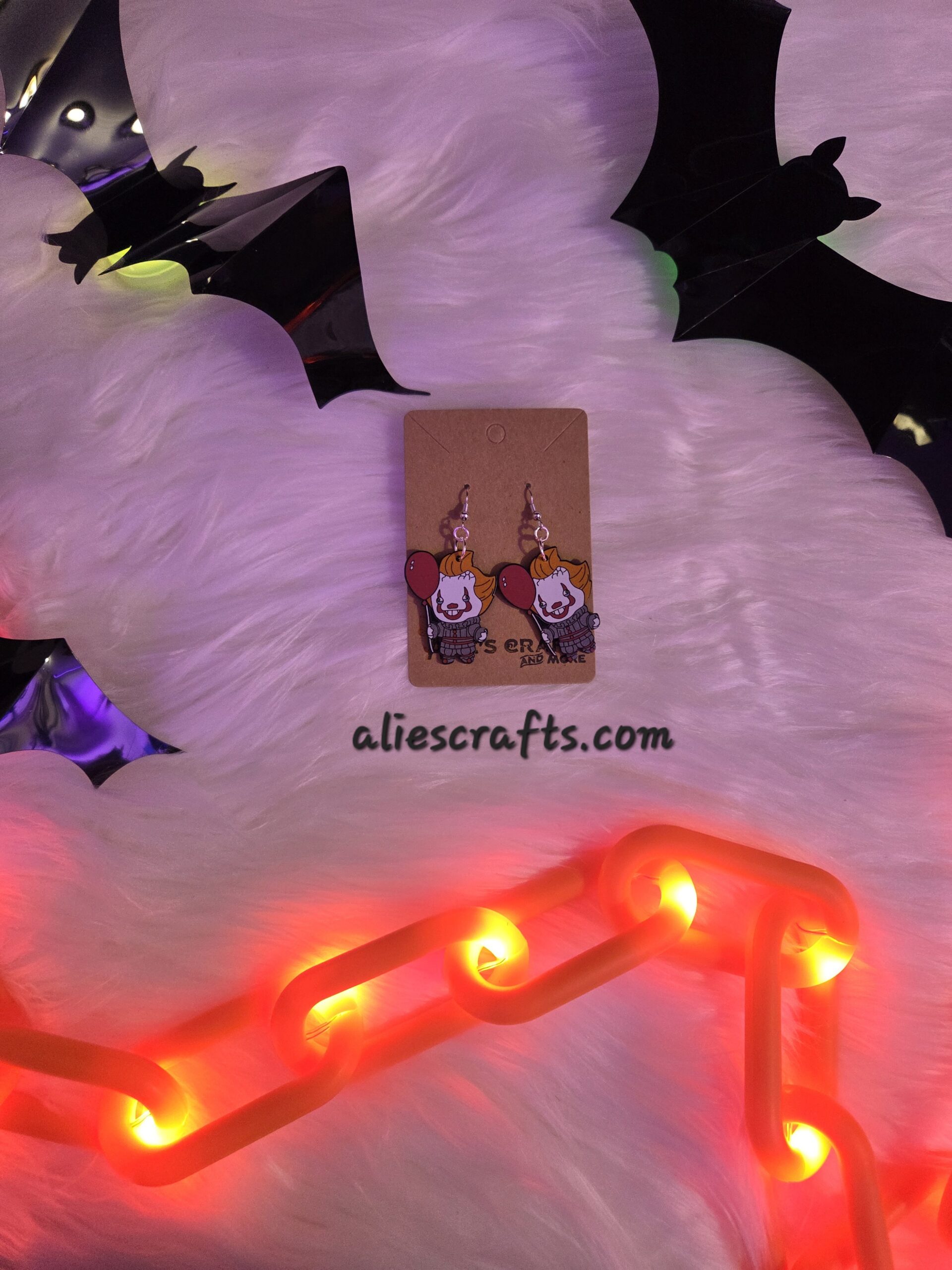 IT clown earrings - Image 3