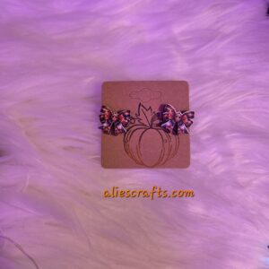 Jason bow wood earrings
