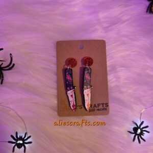 Knife earrings