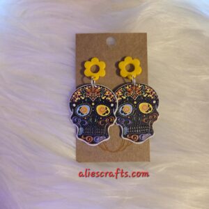 Sugar skull earrings