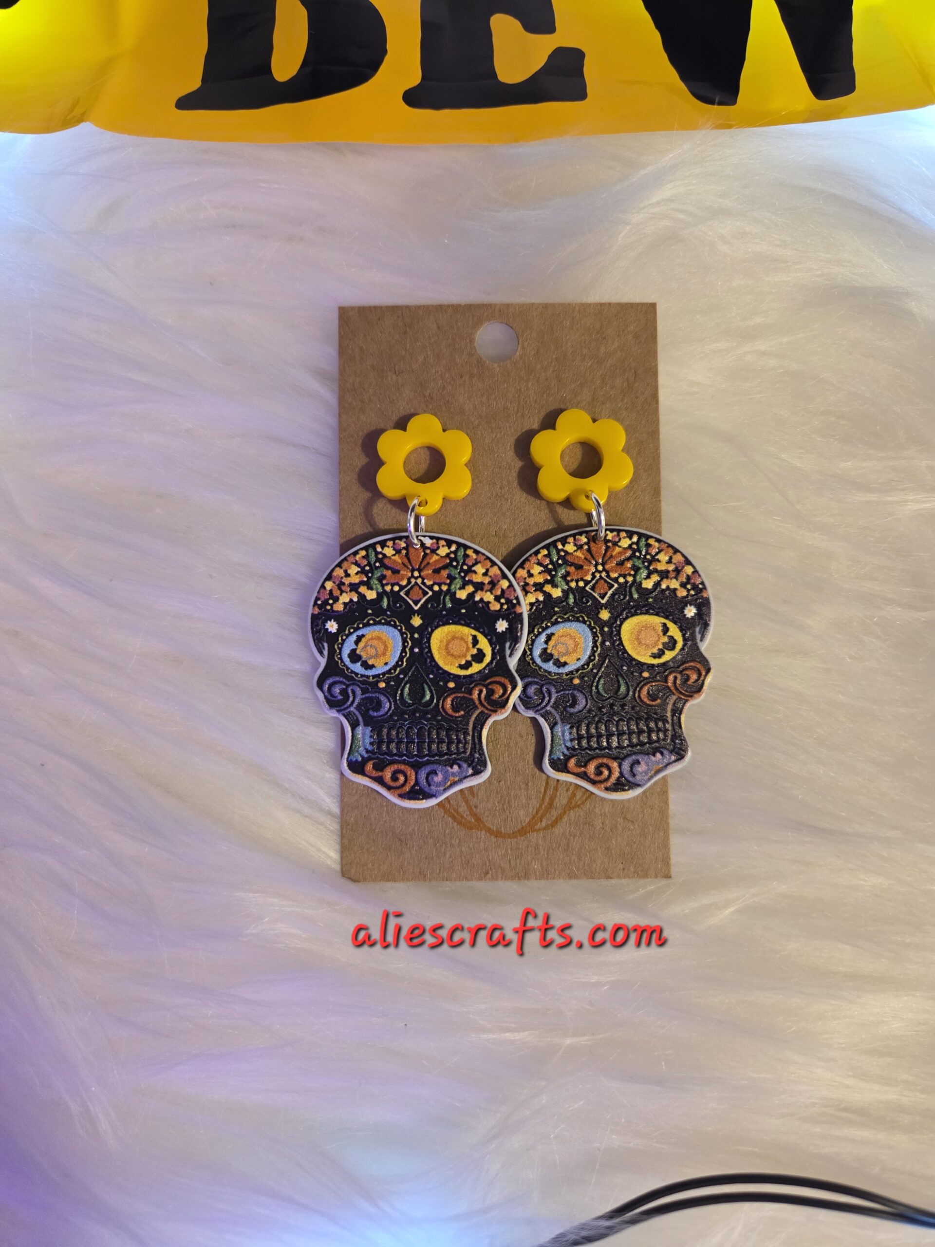 Sugar skull earrings