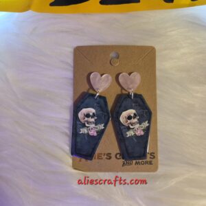 Coffin earrings