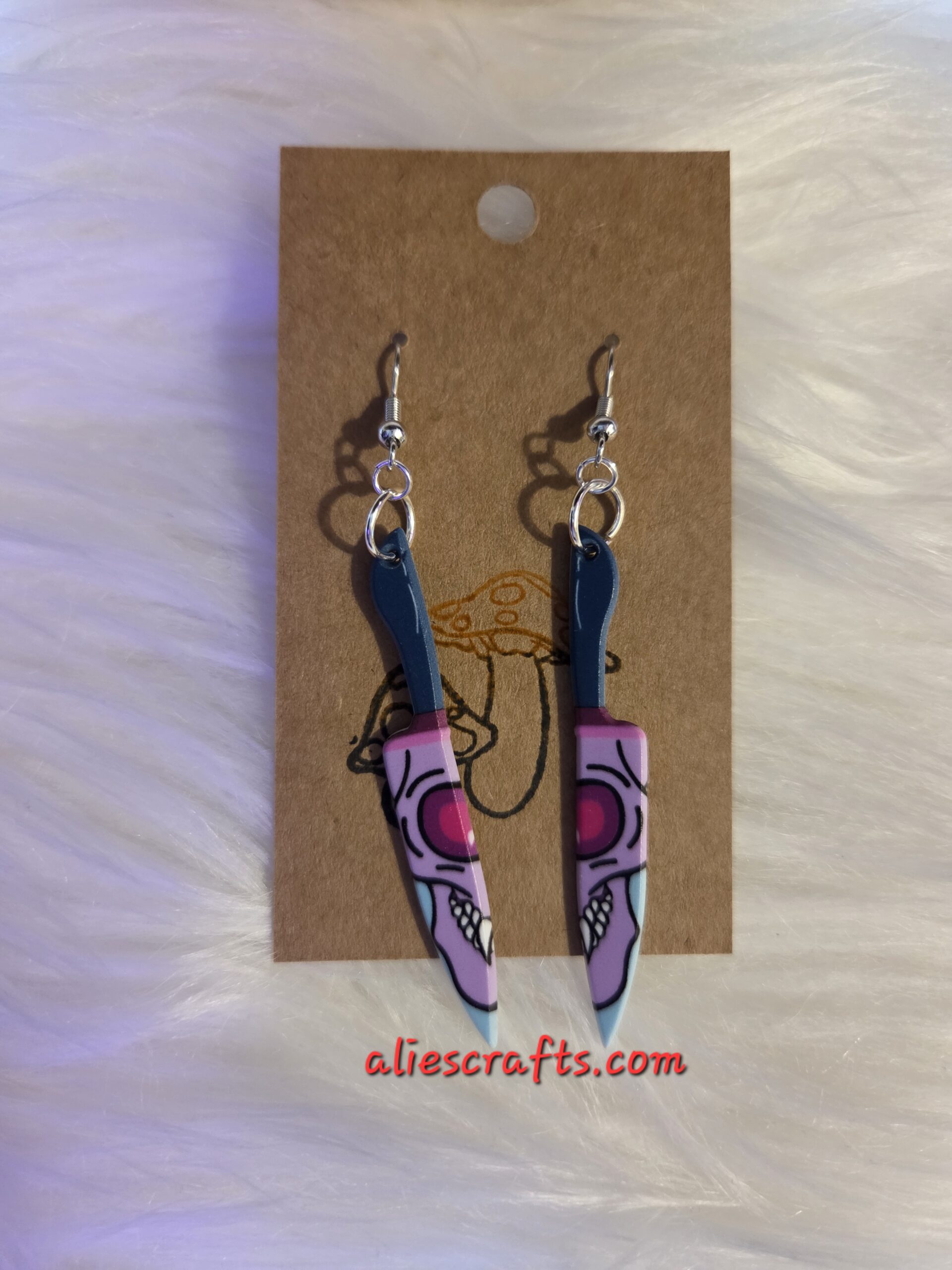 Skull killer earrings