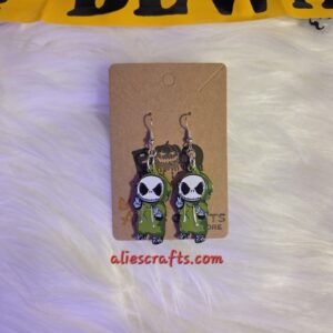 Jack as Oogie Boggie earrings