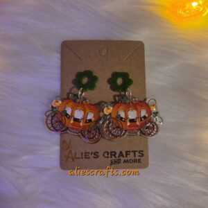 Cinderella pumpkin earrings