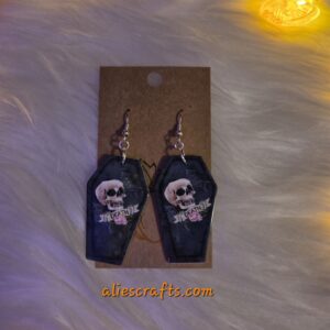 Coffin earrings