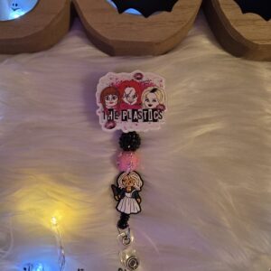 The plastics horror Halloween badge