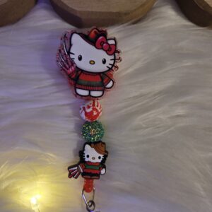 Hello kitty as freddy Halloween badge