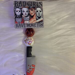 Bad girls have more fun Halloween badge