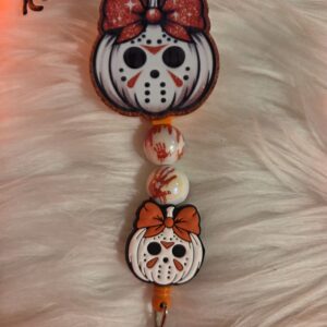 Pumpkin Jason badge reel