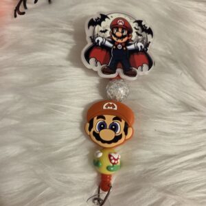 Glow-in-the-dark Mario badge