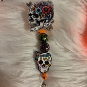Skull Halloween badge