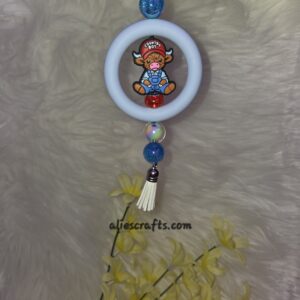 Country boy cow car charm