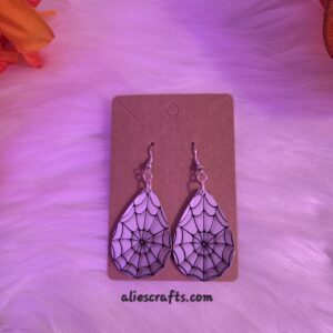 20250922_065909 Spider web earrings