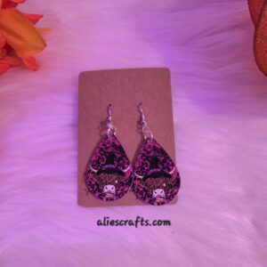 20250922_070111 Halloween cow earrings