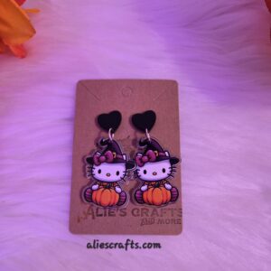 20250922_070219 Hello kitty as a witch earrings