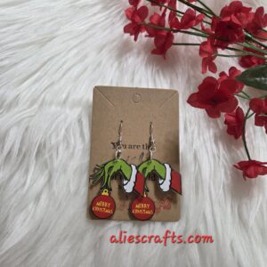 Grinch earrings