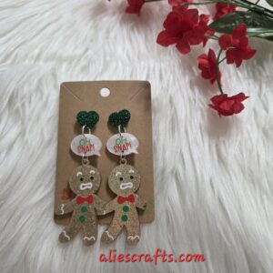 Oh snap! Gingerbread earrings