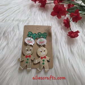 Oh snap! Gingerbread earrings