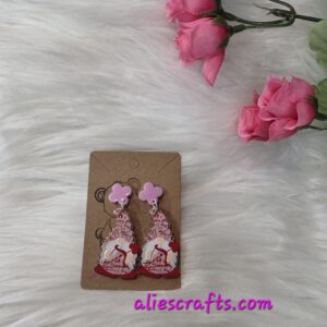 Cupid gnome earrings