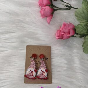Cupid gnome earrings