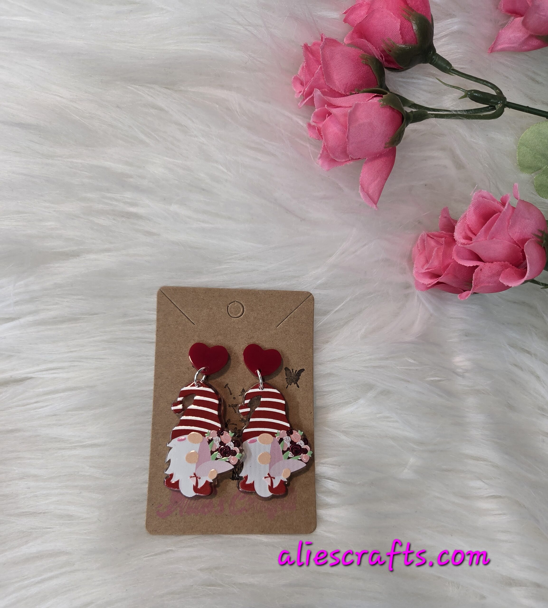 Flower gnome earrings - Image 4