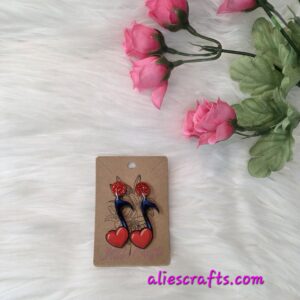 Music note earrings