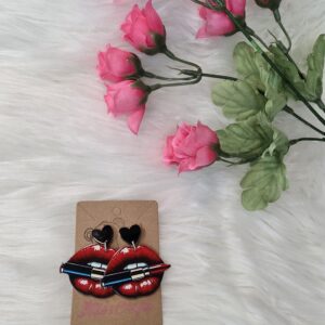 Lip earrings