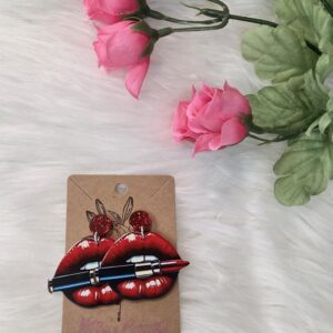 Lip earrings