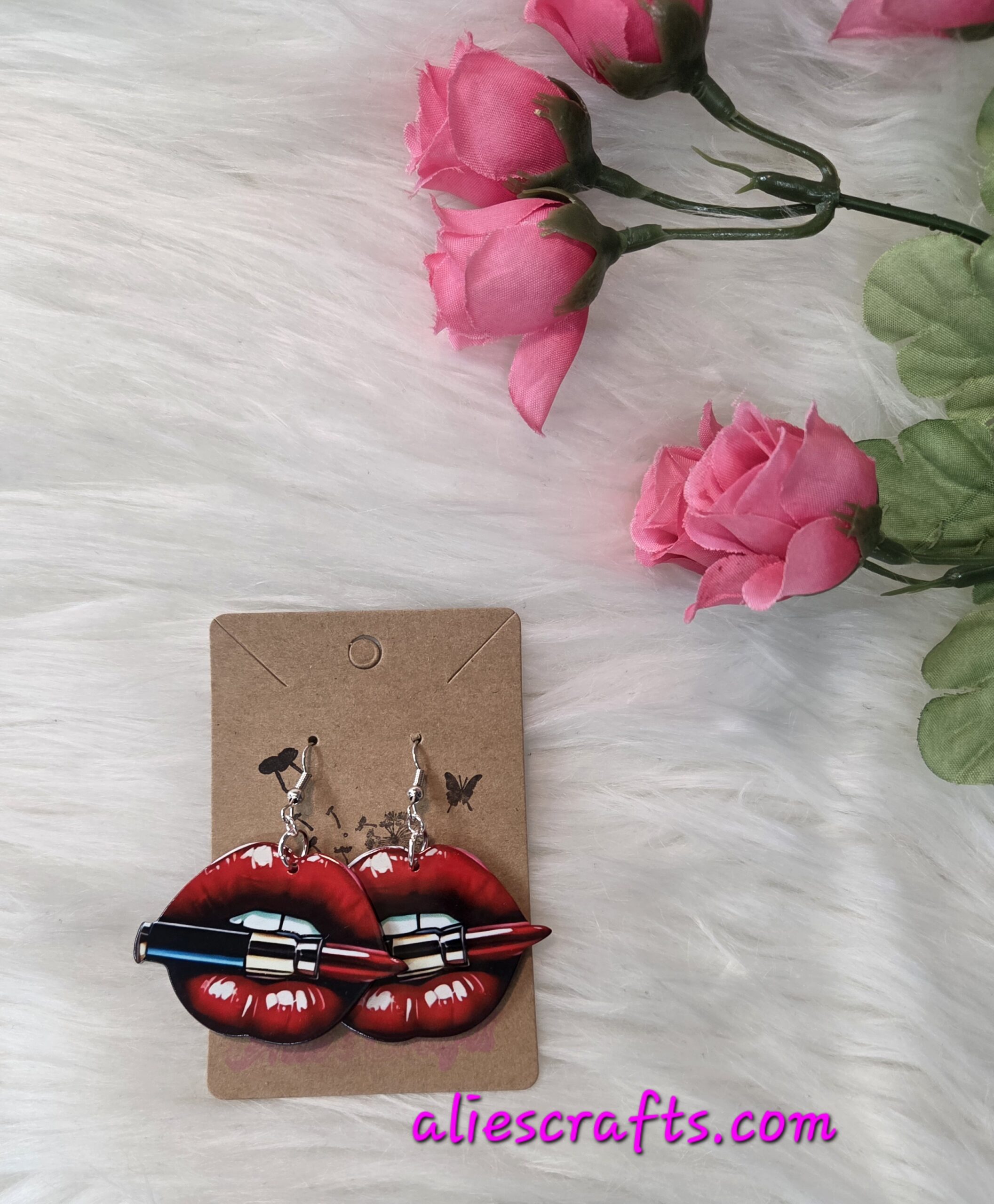 Lip earrings