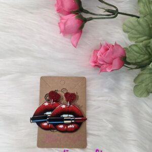 Lip earrings