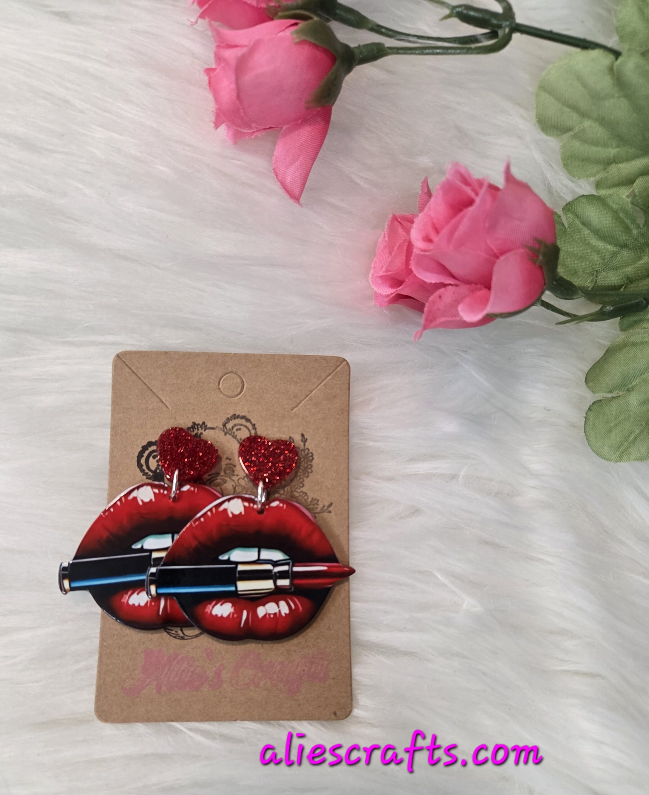Lip earrings - Image 3