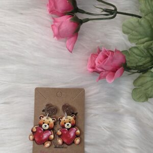 Teddy bear earrings