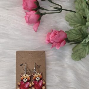 Teddy bear earrings