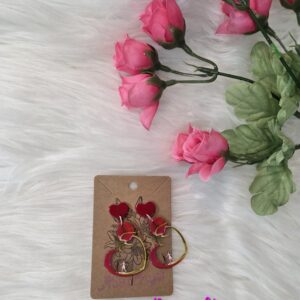 Heart couple earrings