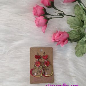 Heart couple earrings