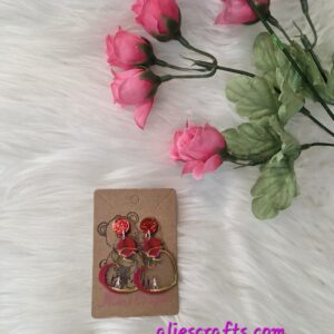 Heart couple earrings