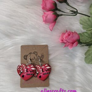 Love is in the air heart earrings